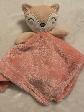 George Fox Pink Tan George Walmart Plush Baby Security Blanket Lovey